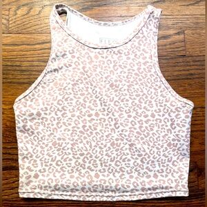 Fleo Leopard Print Crop Top
